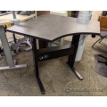 Teknion Sit Stand Corner Desk w/ 41" Grey Top