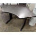 Teknion Sit Stand Corner Desk w/ 41" Grey Top