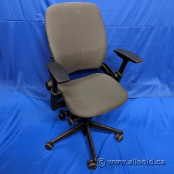 Grey Steelcase Leap V2 Grey Adjustable Ergonomic Task Chair