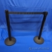 Black Crowd Control Tensile Pole Systems w/ Retractable Belt