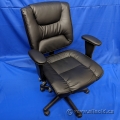 Black Leather Style Office Task Chair