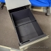 Grey Steelcase 2 Drawer Pedestal File Cabinet, Locking