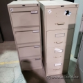 Beige Global 4 Drawer Vertical Cabinet