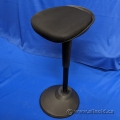 Black Office Swivel  Perch Chair Balance Wobble Stool