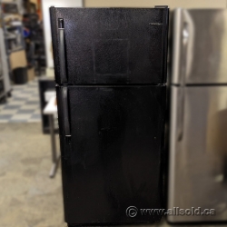 Black Frigidaire Fridge Refrigerator w/ Top Freezer