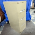 Beige Nightingale 4 Drawer Vertical File Folder Cabinet w/ key