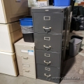 Grey 4 Drawer Vertical File Cabinet Average Condition