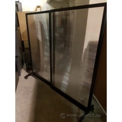 Expandable Rolling Translucent Panel Office Room Divider