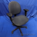 Blue Office Meeting Chair w/ Adjustable Arms
