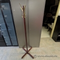 8 Post Cherry Tone Coat Tree
