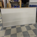 96" x 49" Magnetic Whiteboard With Cork, Hanging Paper Hooks