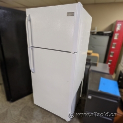 White Frigidaire Fridge w/ Top Load Freezer 18 cu. ft.