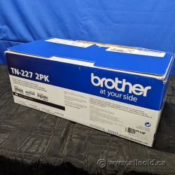 Set of 2 Brother Black Laser Toner TN-227