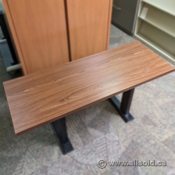 48 x 18 Walnut Sit Stand Desk Top Surface