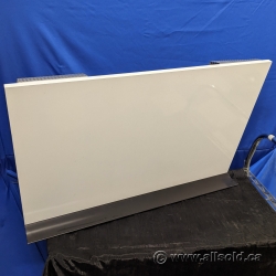 36" x 23" Horizontal Non-Magnetic Whiteboard with Hooks