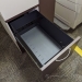 Herman Miller Brown and White Vertical Storage Wardrobe Cabinet