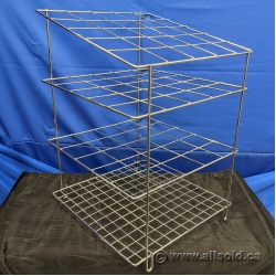 Tubular Steel Wire File Stand - 25 Compartments