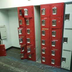 Red Bank of 12 Day Use Lockers, Shanahan Full Case