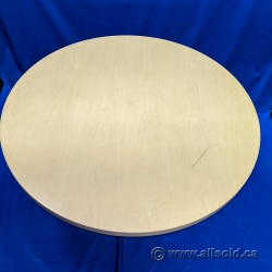 36" Blonde Steelcase Round Office Table Top, Surface Only