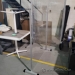 Free Standing Clear Plexiglass Divider Safety Partition