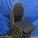 Set of 4 Dark Blue Stacking Banquet Guest Chairs