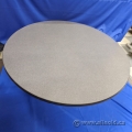 42" Dark Grey Round Office Table Top w/ Black Trim, Surface Only