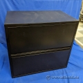 2 Drawer Black Flip Front Lateral File Cabinet