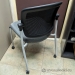 Hon Ceres Grey And Black Rolling Stacking Side Guest Chair