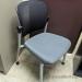 Hon Ceres Grey And Black Rolling Stacking Side Guest Chair