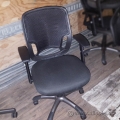 Black Mesh Back Chair w/ Adjustable Arms