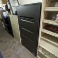 Black 5 Drawer Lateral File Cabinet, Locking