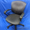 Dark Wine Pattern Mid-Back Office Task Chair w/ Fixed Arms