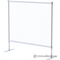 Free Standing Clear Plexiglass Divider Safety Partition