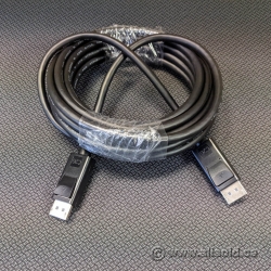 DisplayPort Cables with Latches, 15ft/4.6m Length - New