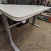 White Steelcase Powered Sit Stand Desk