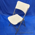 Enduro Off White Plastic Folding Chair