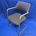 Arctic White Steelcase QiVi Ergonomic Conference Guest Chair
