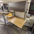 Baker 46 x 30 Height Adjustable Workstation w/ Overhead Storage