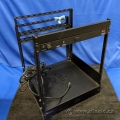 Black Server Rack 20 x 19 x 24 with APC Surge Arrest Rackmount