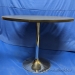 36" Grey Surface w/ Black Trim Round Meeting Office Table