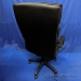 Black Leather High-Back Office Task Chair with Fixed Arms