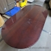 72" Mahogany Boardroom Table w/ T Post Legs