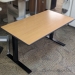 54" x 28" Knoll Light Cherry Sit Stand Height Adjustable Desk