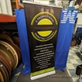 Retractable Trade Show Banner Stand with Carry Case 81" x 33"