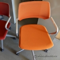 Orange & White Steelcase QiVi Ergonomic Conference Meeting Chair