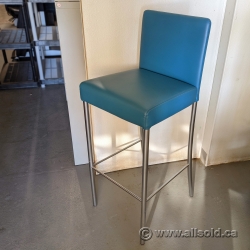 Blue Steelcase Coalesse Switch Bar Stool Bistro Chair