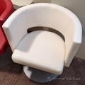 Rouillard HUG White Swivel Reception Lounge Chair