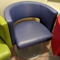 Rouillard HUG Pacific Blue Swivel Reception Lounge Chair