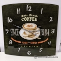 "Fair Trade Coffee" Glass Clock