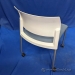 Blue/White Pattern Rolling Steelcase Move Stacking Guest Chair